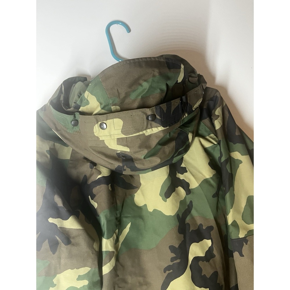 US Military ECWCS Gore-Tex Parka Large Cold Weather Jacket Woodland Camouflage - Picture 6 of 7